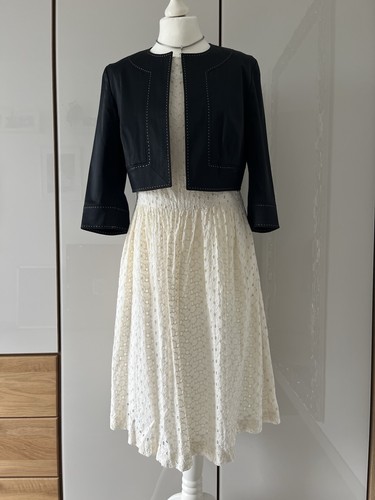 Kleid spitze creme - kleid, stickerei